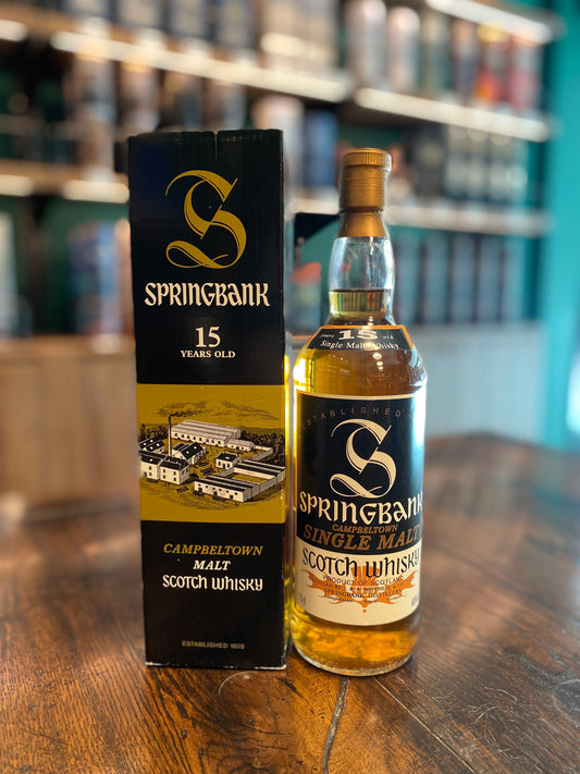 Springbank 15 Year Old Bot.1980s Campbeltown Single Malt Scotch Whisky Distillery Bottling 750ml/ 46%