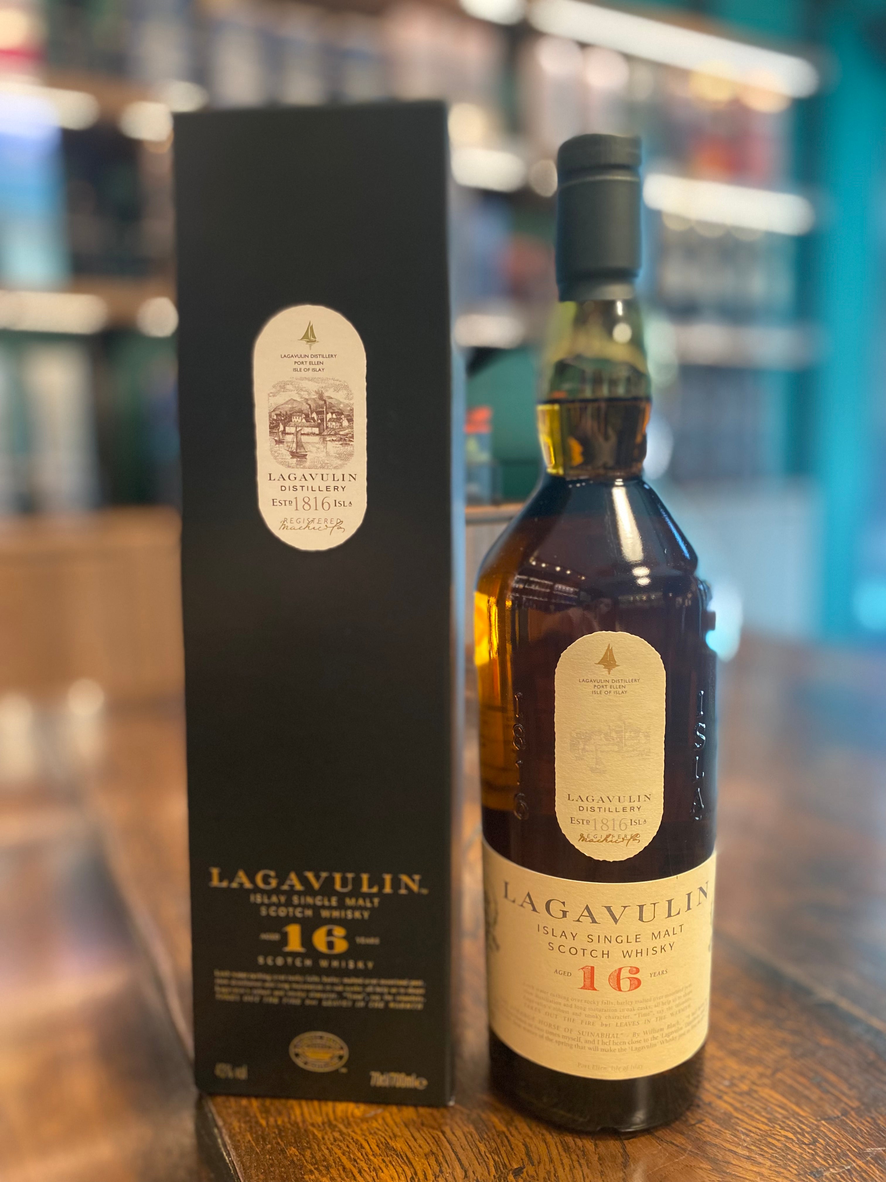 Lagavulin 16 Year-Old Single Malt Scotch Whisky, 700ml ,43% – The