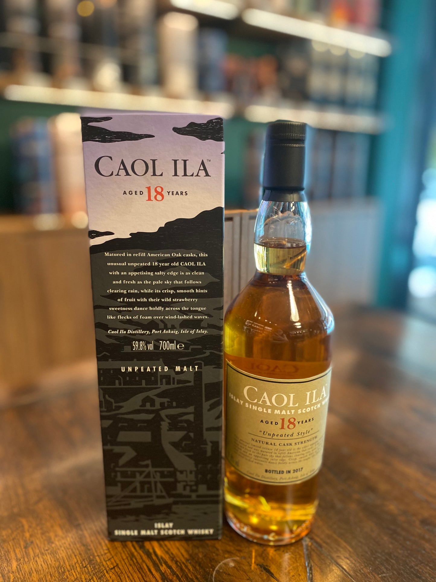 Caol ila 18 Year Old Unpeated Single Malt Scotch Whisky,700ml,59.8%