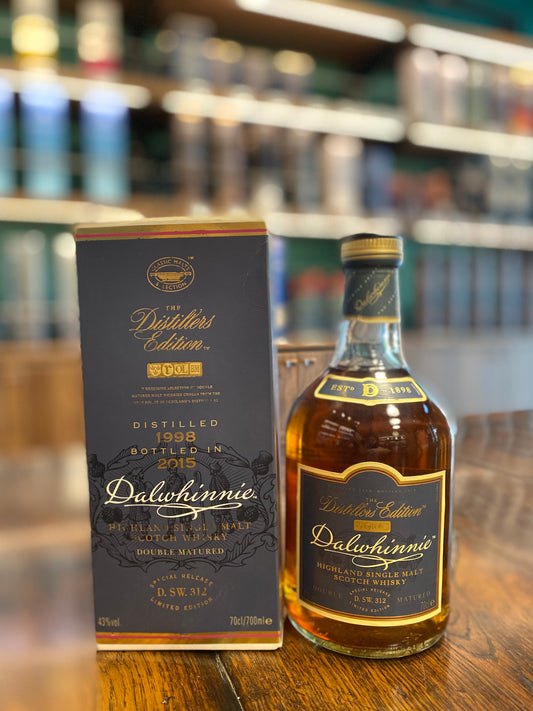 達爾維尼1998單一麥芽威士忌（2015 年裝瓶）- 蒸餾器版  700ml, 43%