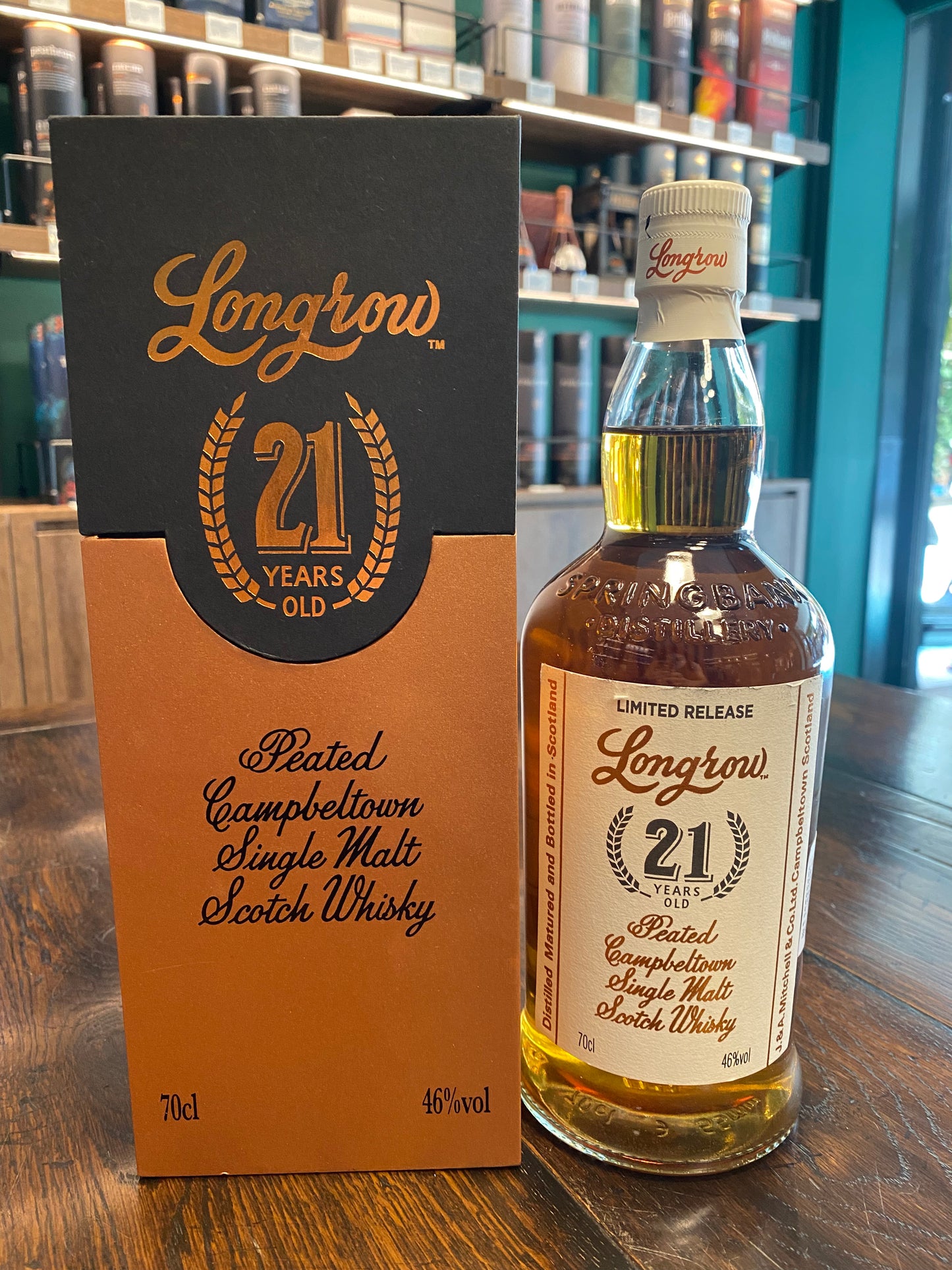 Longrow 21 Year Old Peated Single Malt Scotch Whisky, 700ml,46%