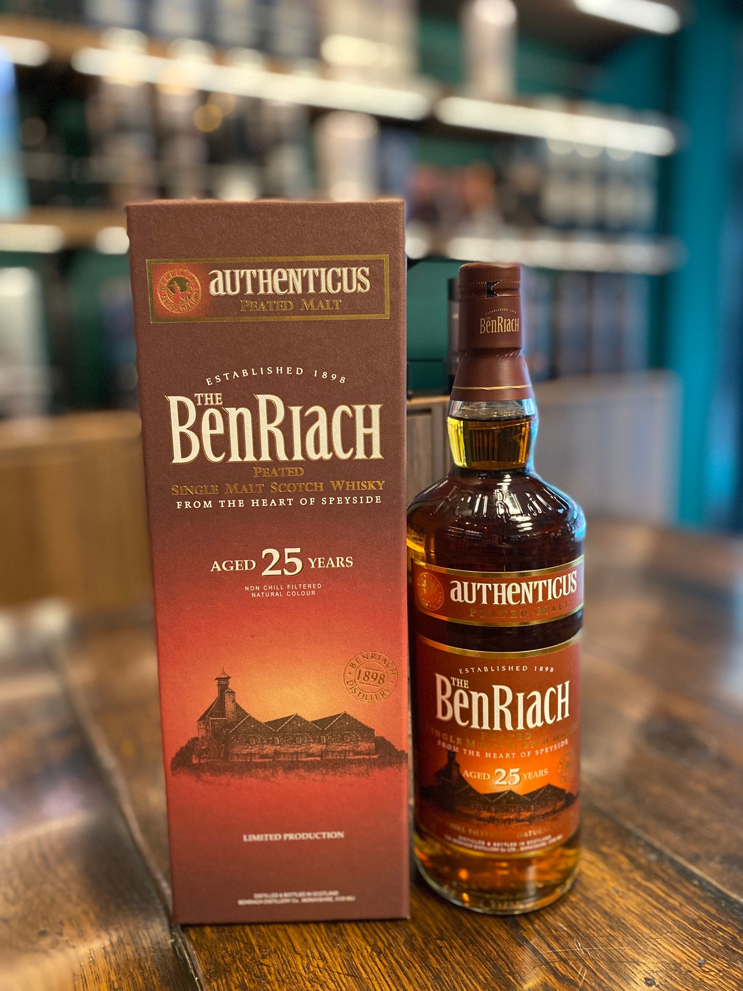 Benriach 25 year Authenticus Peated Malt,700ml,46%
