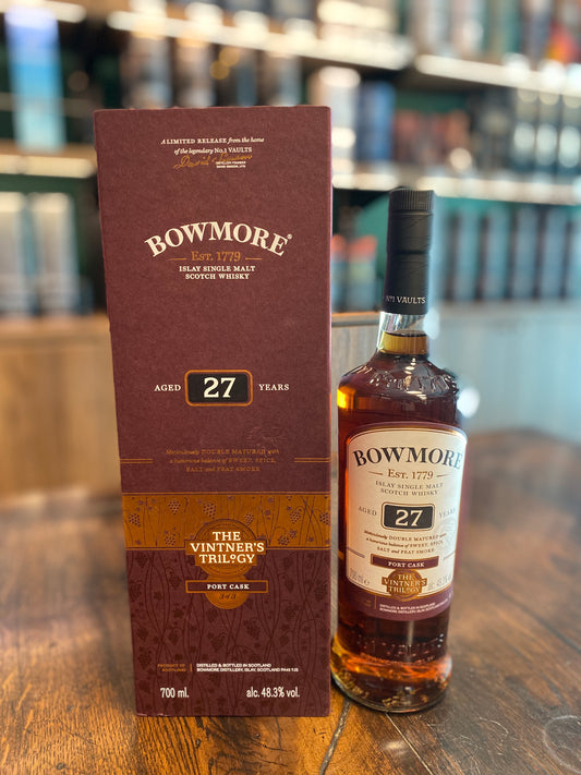 BOWMORE VINTNER’S TRILOGY: 27 YEAR OLD Bowmore Vintner’s Trilogy: 27 Year Old Port Cask ,700ml,48.3%