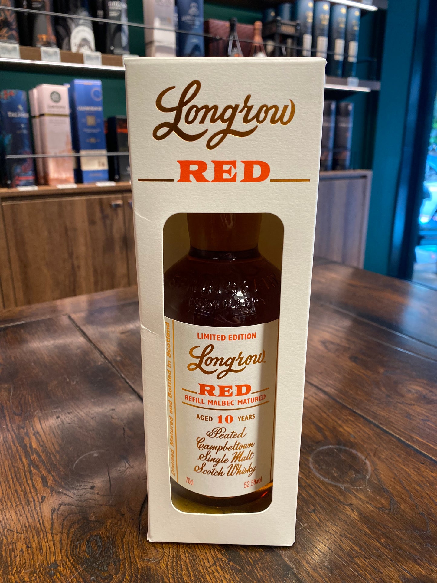Longrow 'Red' Limited Edition Malbec Cask Matured Peated 10 Year Old Single Malt Scotch Whisky,700ml,52.5%