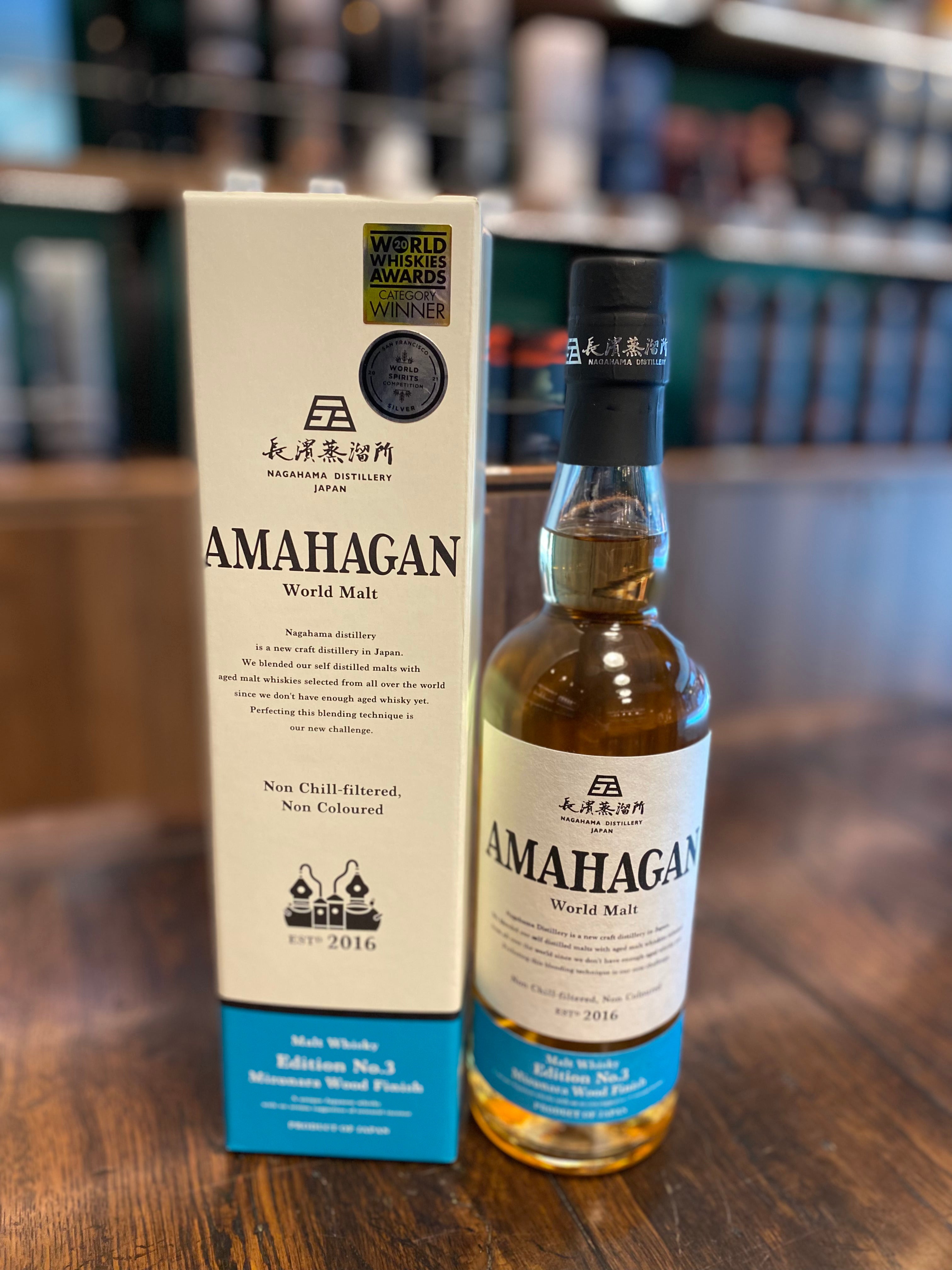 日本長濱威士忌No.3水楢桶,AMAHAGAN, 700ml,47% – The Peaty house